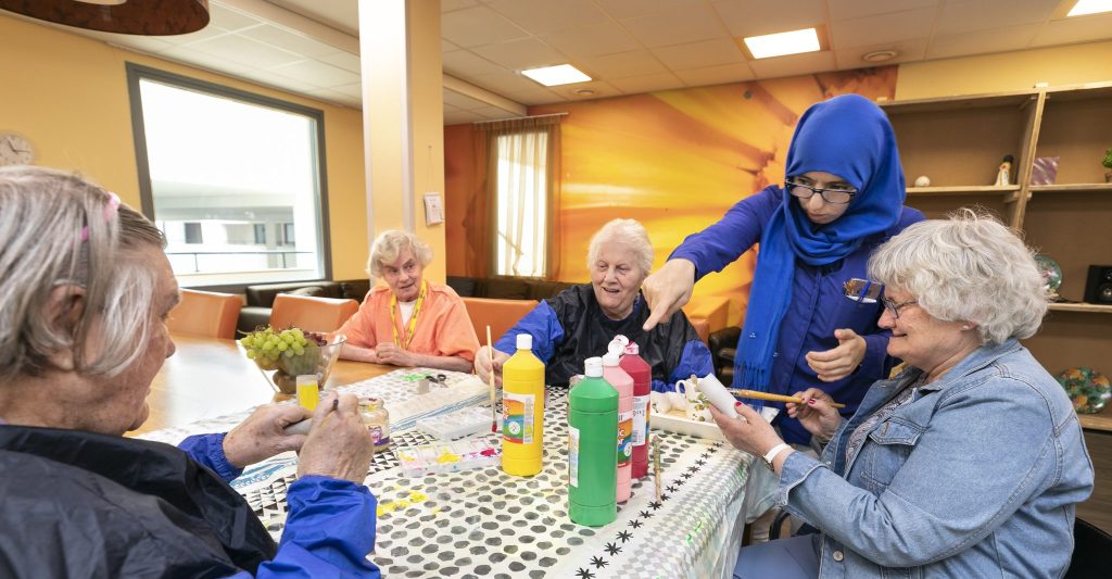 Mogelijkheden voor interne dagbesteding.