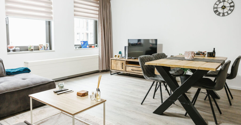 Een eigen appartement.