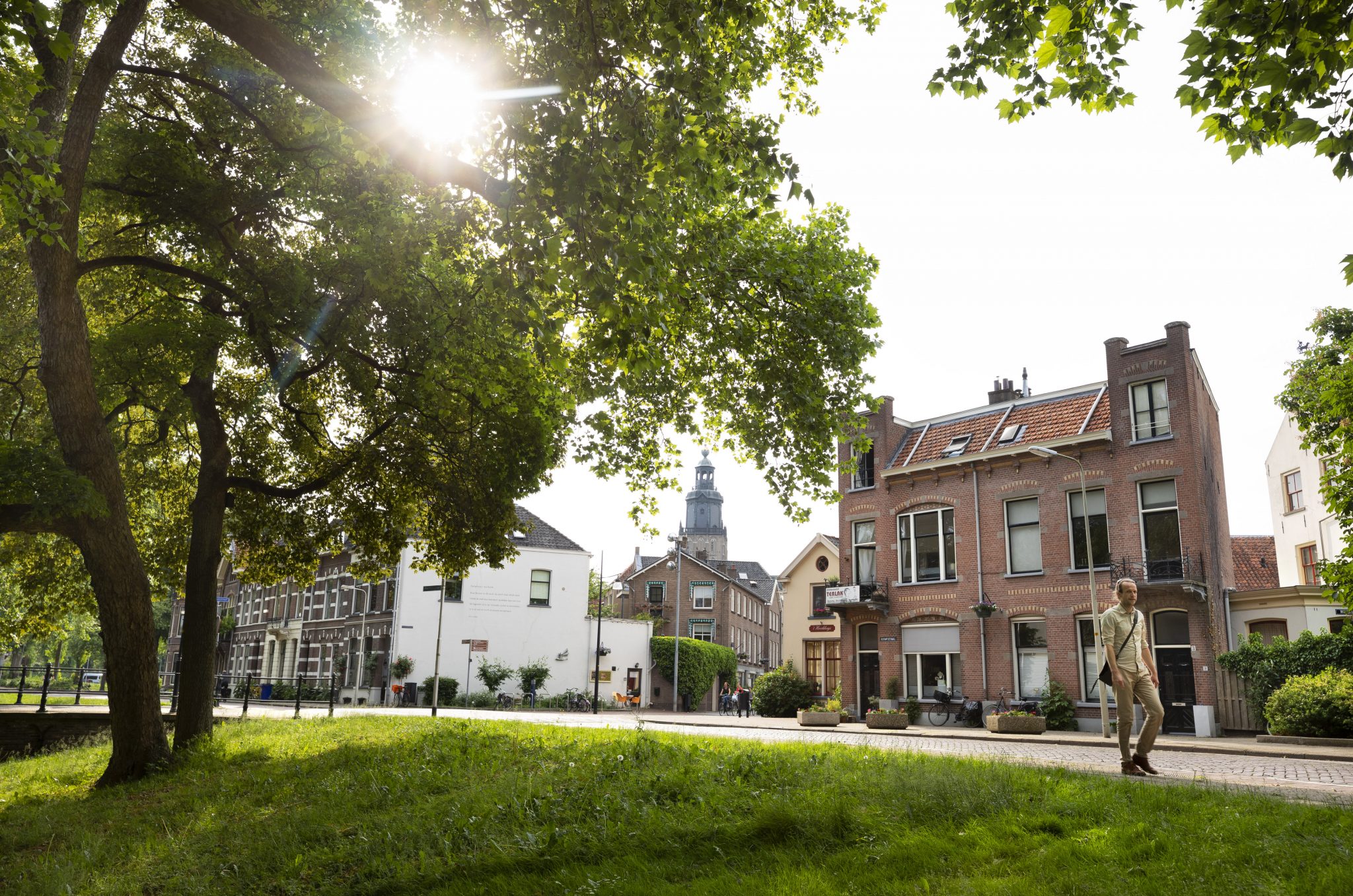Aan de rand van de gezellige binnenstad.